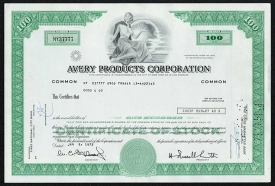 Avery Products Corporation - Green
