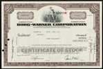 The Borg-Warner Corporation Stock Certificate - Indy 500 Trophy