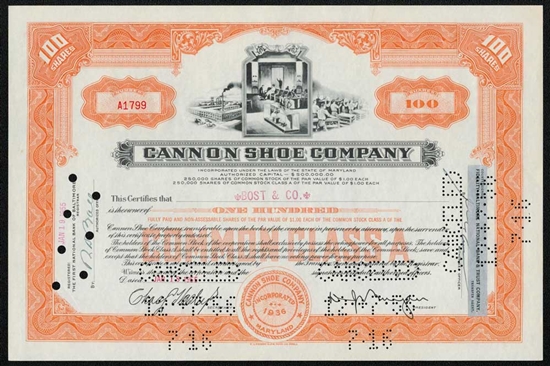 Cannon Shoe Company - 1955