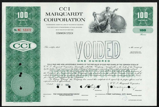 CCI Marquardt Corporation - 1960s