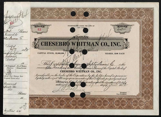 Chesebro Whitman Co. Inc - 1932