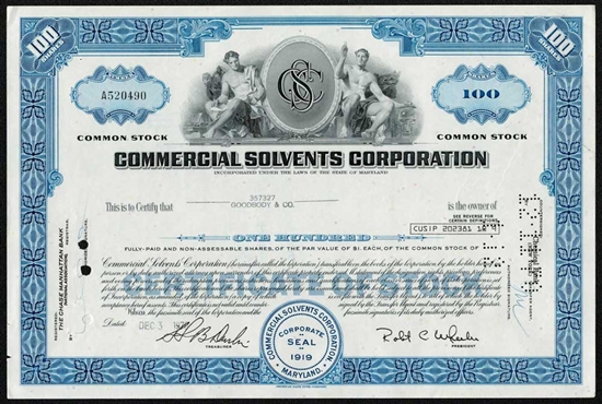 Commercial Solvents Corp - Blue