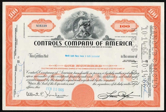 Controls Company of America - Orange