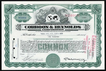 Corroon & Reynolds Corp - 1966 - Issued to Merrill Lynch