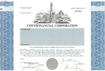 Contifinancial Corp Specimen Stock Certificate
