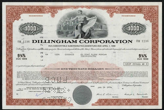 Dillingham Corp Bond - Red