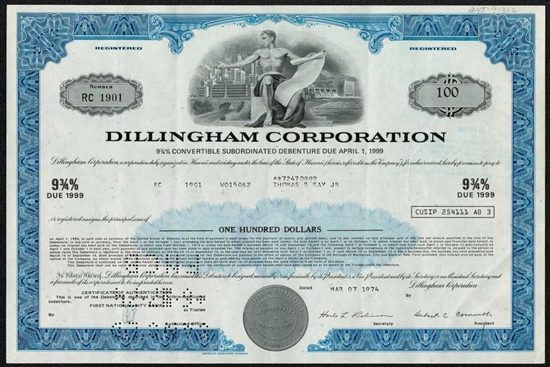 Dillingham Corp Bond - Blue