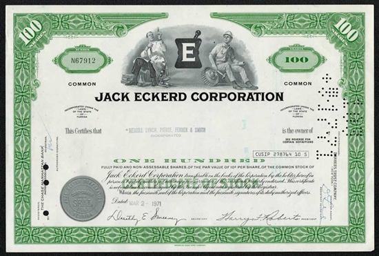 Jack Eckerd Corporation - 100sh
