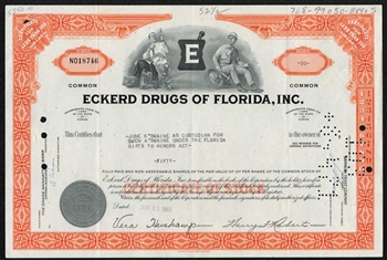 Eckerd Drugs Stock Certificate