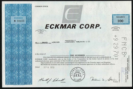 Eckmar Corp - Blue