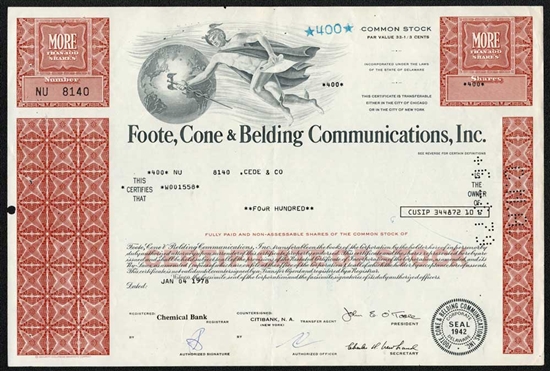 Foote, Cone & Belding Communication, Inc. - Red