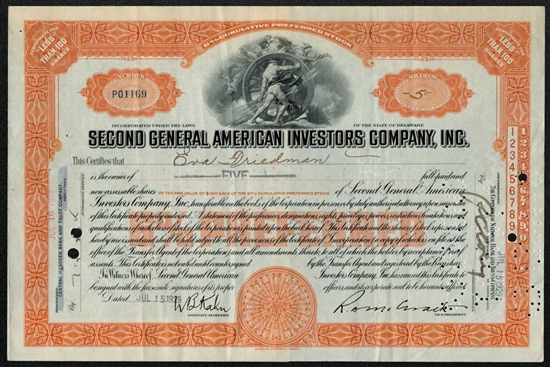 Second General American Investors CO - 1929