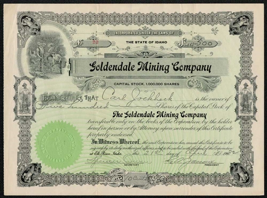 Goldendale Mining Company - 1932