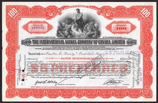 The International Nickel Company of Canada, Limited - 1933