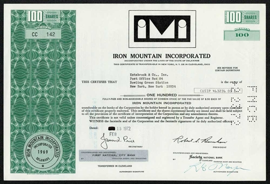 Iron Mountain Inc.  - Green
