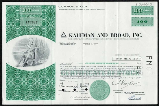 Kaufman And Broad, Inc.