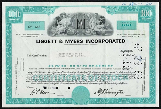 Liggett & Myers Inc. (Tobacco) - Aqua