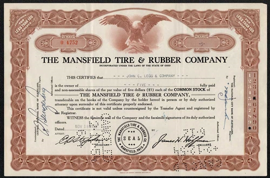 The Mansfield Tire & Rubber Co - Brown