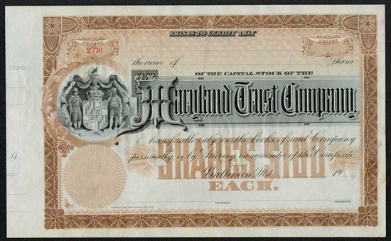 Maryland Trust Company - Unissued