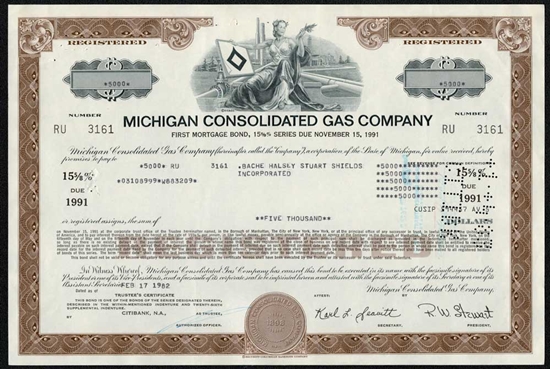 Michigan Consolidated Gas Co Bond