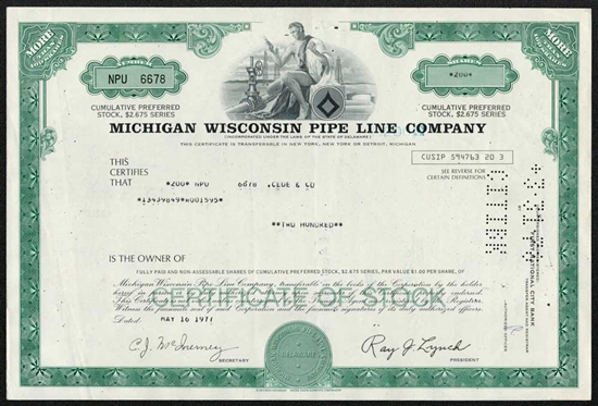 Michigan Wisconsin Pipe Line Co. - Green