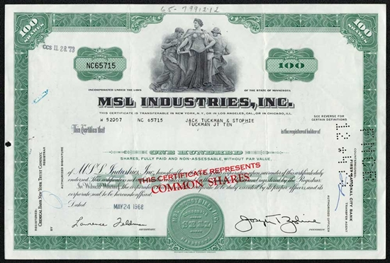 MSL Industries, Inc. - Green