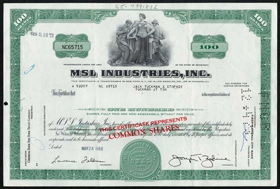 MSL Industries, Inc. - Green
