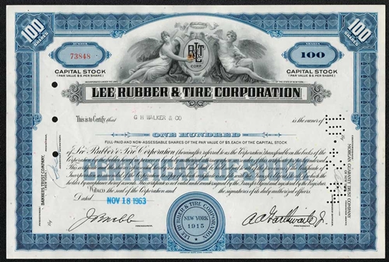 Lee Rubber & Tire Corp Stock - Blue