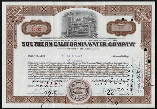 Southern California Water Company Stock