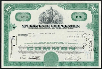 Sperry Rand Corporation 100sh