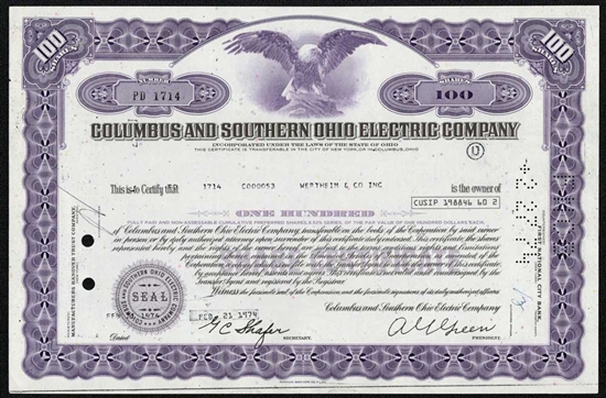 Columbus and Southern Ohio Electric Company