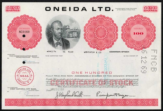 Oneida Ltd.  - 1969