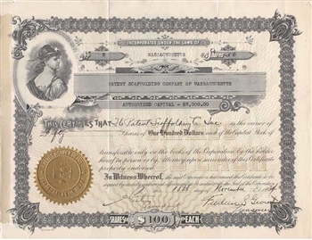 Patent Scaffolding Company of Massachuesetts - 1934