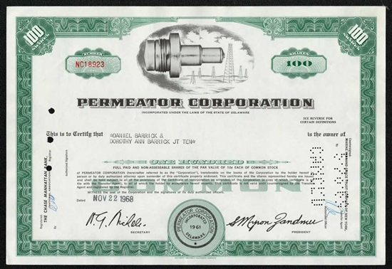 Permeator Corporation - 1968