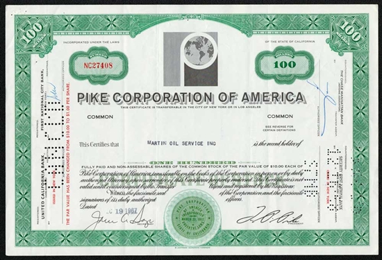 Pike Corporation of America - 1967