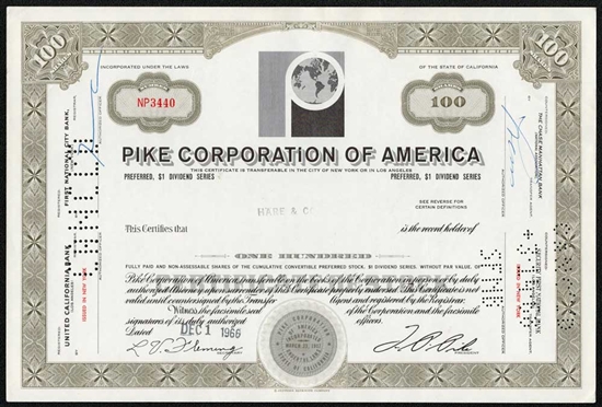 Pike Corporation of America - 1960s