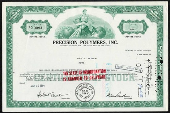 Precision Polymers, Inc.  - 1974