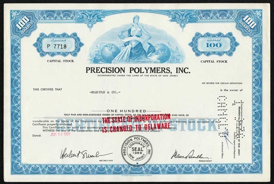 Precision Polymers, Inc.  - 1969
