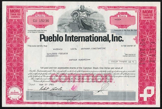 Pueblo International, Inc.  - Red