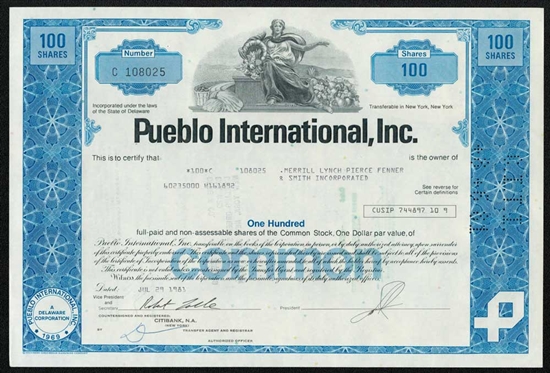 Pueblo International, Inc.  - Blue