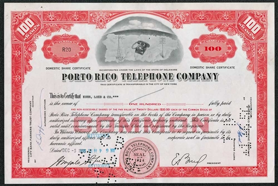 Porto Rico Telephone Company - 1955