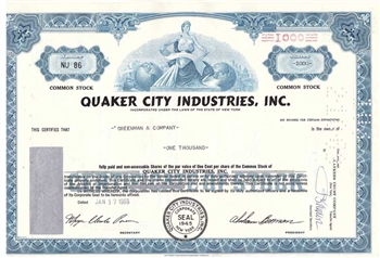 Quaker City Industries, Inc. - Blue