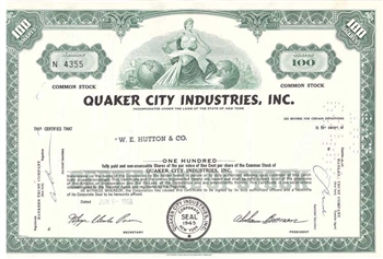 Quaker City Industries, Inc. - Green