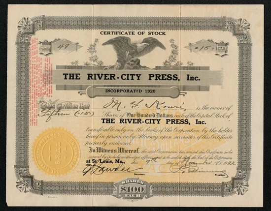 The River-City Press, Inc. 1920s