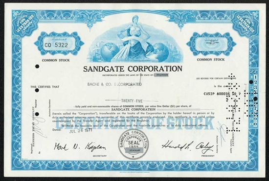 Sandgate Corporation - Blue
