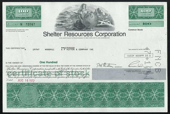 Shelter Resources Corporation - 1970s