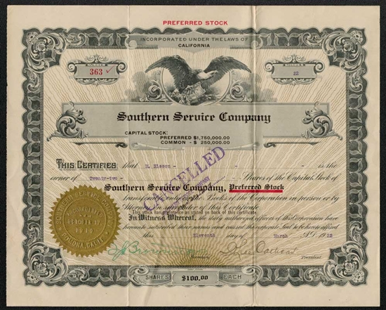 Southern Service Company - 1920s