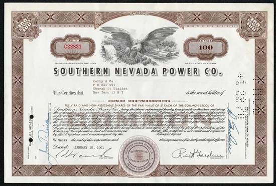 Southern Nevada Power Co. - 1961