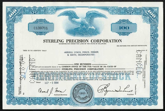 Sterling Precision Corporation Stock