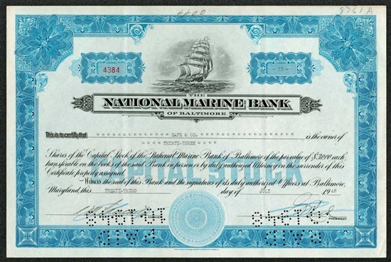 The National Marine Bank of Baltimore